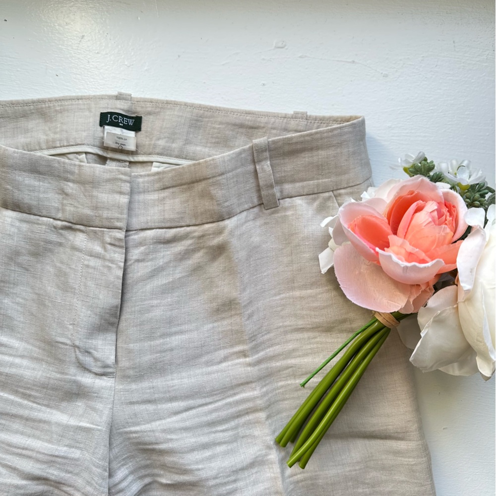 J.Crew 100% Linen Trousers